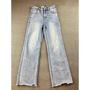 Risen Jeans High Rise Ankle Wide-Leg Jeans Women 27 Blue RDP5572 Streetwear